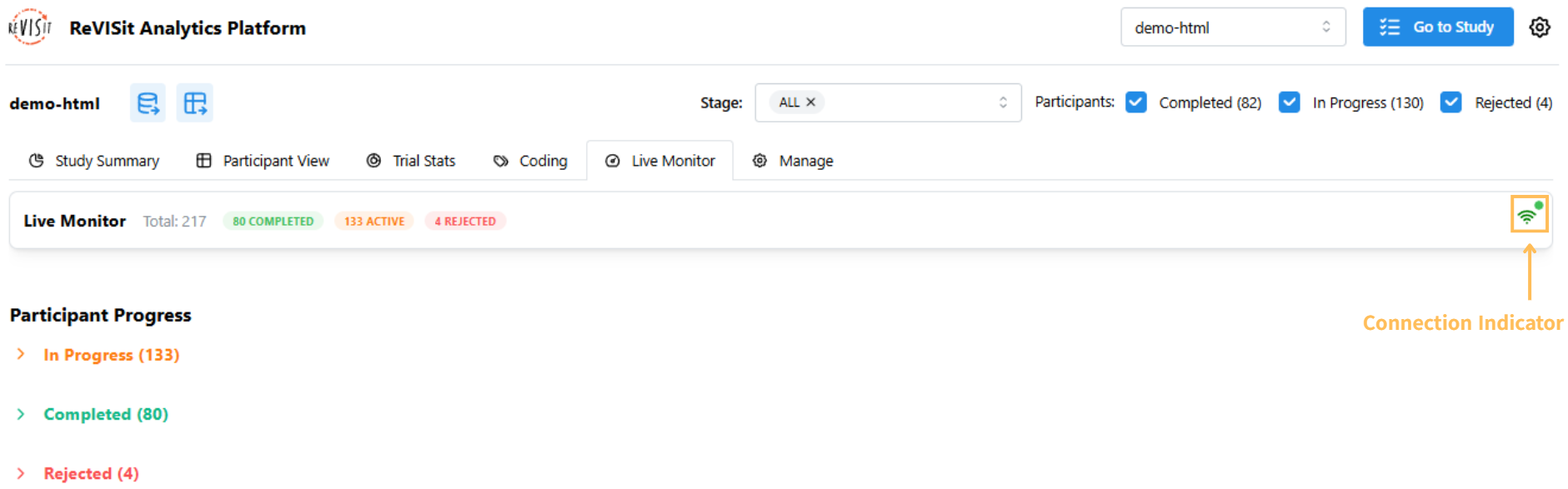 Live monitor