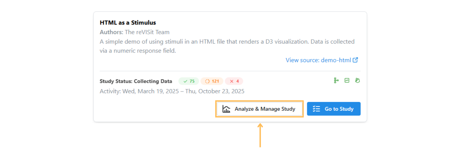 Analyze and Manage Study