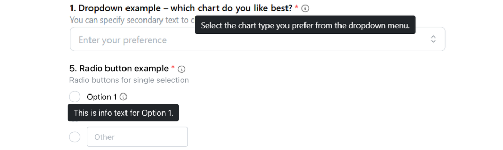 A likert with info text