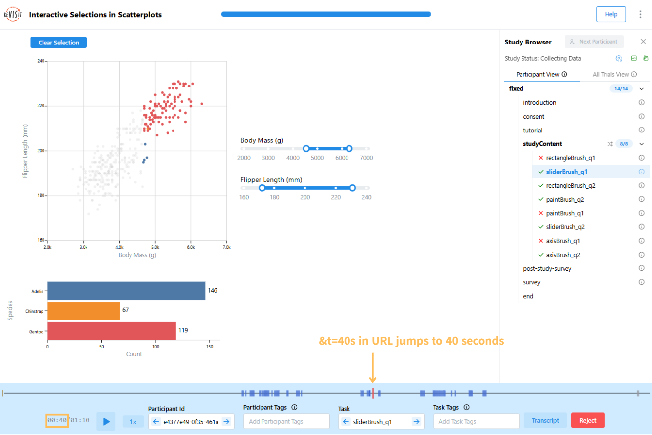Participant Replay Timestamp