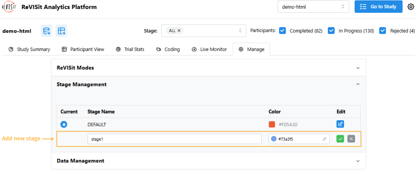 Stage Management Add