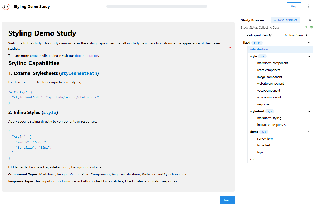 Markdown Component Style